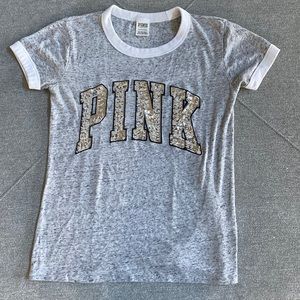 VS PINK gray t-shirt